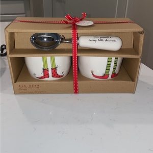 New Rae Dunn Elf Feet Ice Cream Dish Set